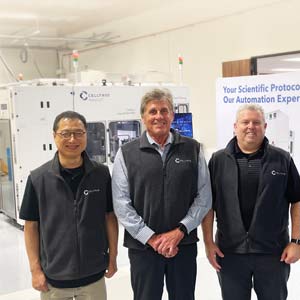 Jaewook HA, VP Operations & Charlie Duncheon, CEO and Co-Founder & Jeff Baird, COO, Celltrio