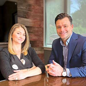 Kylie Kusturiss, Executive Search Consultant and Ryan Young, Founder and President, James Grey Research