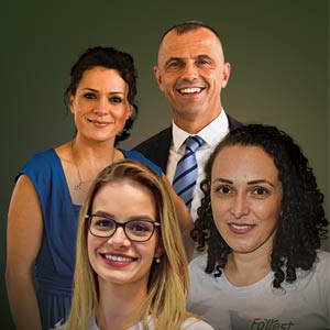 Elaine Dos Santos, Executive Director; Nitzan Paldi, CEO; Deborah Aline De Oliveira, General Manager of Brazil Operations; Lisiane De Castro Poncio, Head 0f R&D, Forrest Innovations